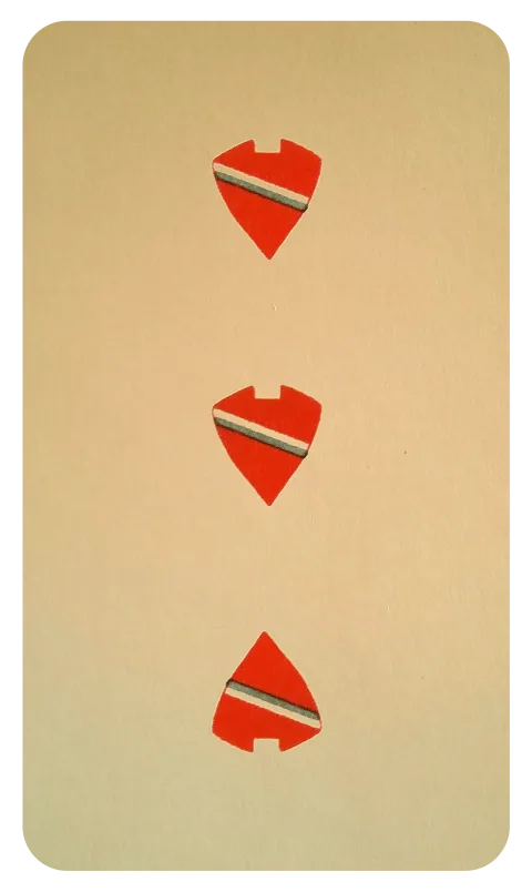 Slavic Tarock – Hearts, 3